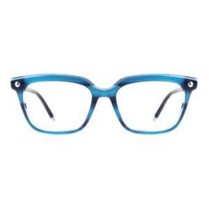 Óculos de Grau Quadrado Calvin Klein Acetato Azul