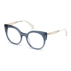 Óculos de Grau Feminino Redondo Just Cavalli Acetato Azul