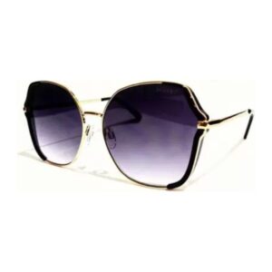 Óculos de Sol Feminino Quadrado Bulget Metal Dourado 8009