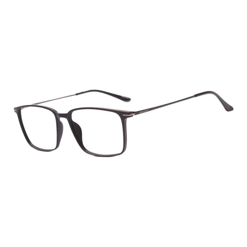 Óculos de Grau Masculino Quadrado Bulget Acetato/Metal Preto