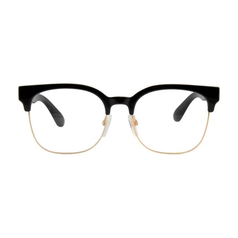 Óculos de Grau Atitude Preto Acetato Preto/Dourado