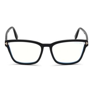 Óculos de Grau Masculino Quadrado Tom Ford Acetato Preto