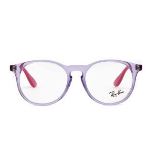 Óculos de Grau Infantil Feminino Redondo Ray ban Acetato Lilas