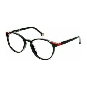 Óculos de Grau Feminino Carolina Herrera Redondo Acetato Preto Vhe875w 700y