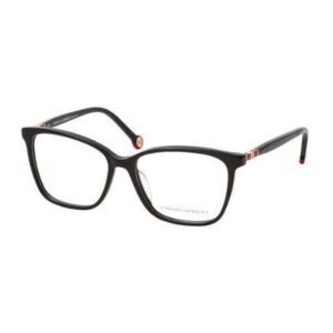 Óculos de Grau Feminino Carolina Herrera Quadrado Acetato Preto Vhe879 0700