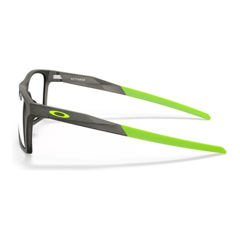 Óculos de Grau Masculino Quadrado Oakley Acetato Cinza