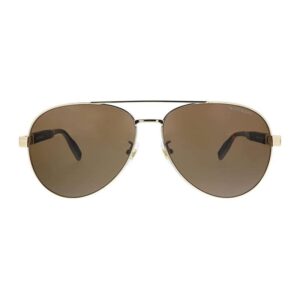 Óculos de Sol Montblanc Aviador Metal Dourado Mb0032s 003