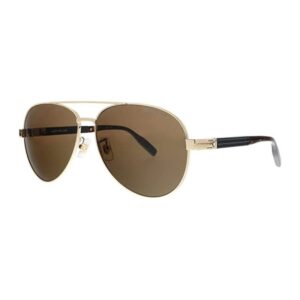 Óculos de Sol Montblanc Aviador Metal Dourado Mb0032s 003