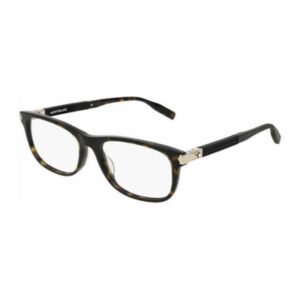 Óculos de Grau Montblanc Quadrado Acetato Estampado Marrom Mb00360 007