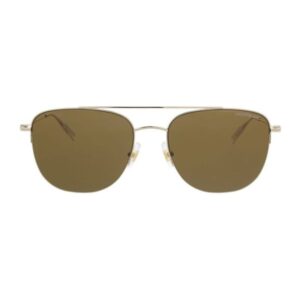 Óculos de Sol Masculino Montblanc Quadrado Metal Dourado Mb0096s 003