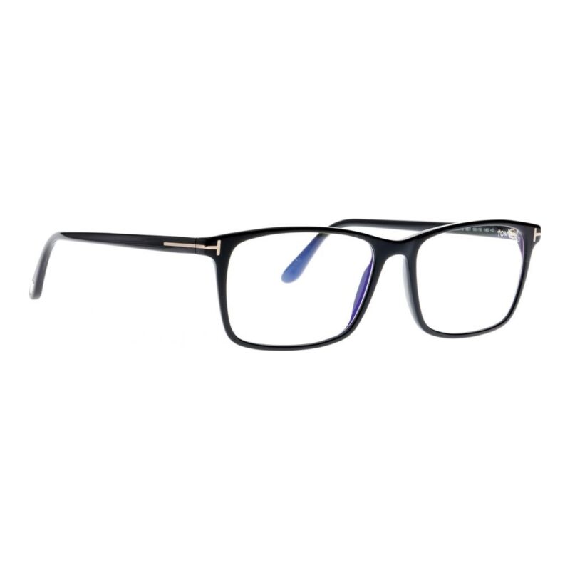 Óculos de Grau Masculino Retangular Tom Ford Acetato Preto