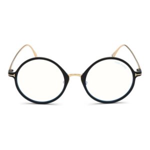 Óculos de Grau Feminino Redondo Tom Ford Acetato Preto
