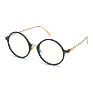 Óculos de Grau Feminino Redondo Tom Ford Acetato Preto