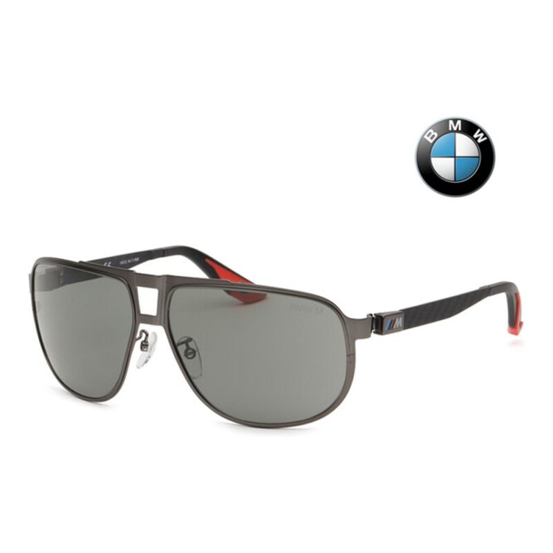 Óculos de Sol Masculino Aviador BMW Metal Preto