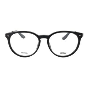 Óculos de Grau Masculino Redondo BMW Acetato Preto