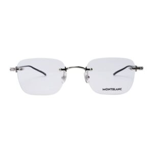 Óculos de Grau Masculino Montblanc Quadrado Parafusado Preto Mb0130o 001