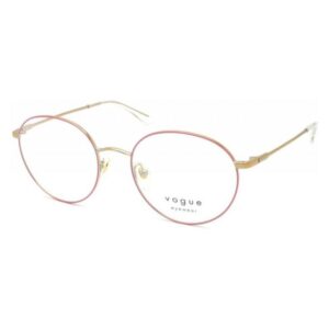 Óculos de Grau Feminino Vogue Redondo Metal Rosa