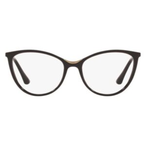 Óculos de Grau Feminino Vogue Gatinho Acetato Preto