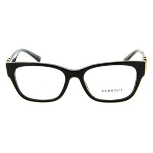 Óculos de Grau Feminino Versace Quadrado Acetato Preto