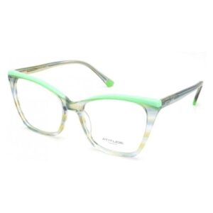 Óculos de Grau Feminino Atitude Gatinho Acetato Translucido Verde