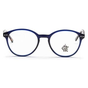 Óculos de Grau Masculino Flamengo Redondo Acetato Azul