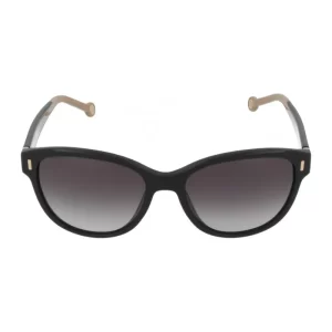 Óculos de sol feminino Carolina Herrera preto quadrado com lentes degrade