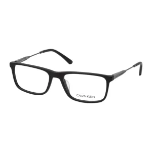 Óculos de Grau Masculino Calvin Klein Retangular Acetato Preto/Fosco modelo CK20710