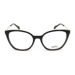 Óculos de Grau Feminino Kipling Quadrado Acetato Preto