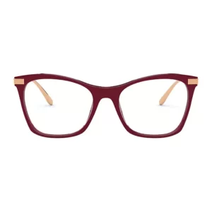 Óculos de Grau Feminino Dolce Gabbana Quadrado Acetato Vermelho/Dourado modelo DG3331