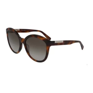 Óculos de Sol Feminino Longchamp Redondo Acetato Estampado modelo LO671S