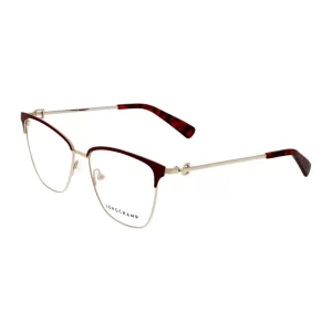 Óculos de Grau Feminino Longchamp Quadrado Metal Bordo modelo LO2142