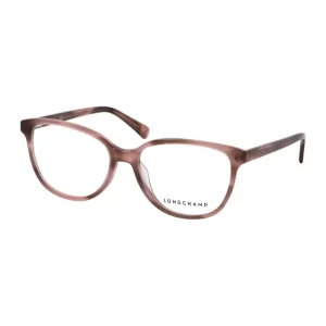 Óculos de Grau Feminino Longchamp Quadrado Acetato Rosa modelo LO2666