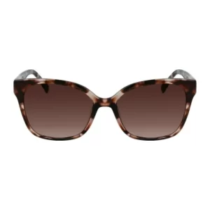 Óculos de Sol Feminino Longchamp Quadrado Acetato Tartaruga Rosa modelo LO657S