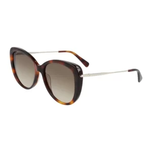 Óculos de Sol Feminino Longchamp Gatinho Acetato Tartaruga Marrom modelo LO674S