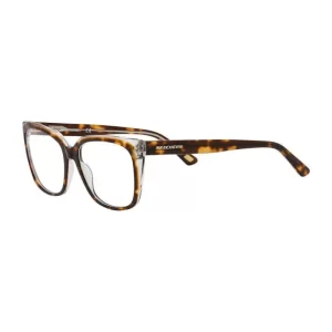 Óculos de Grau Feminino Skechers Quadrado Acetato Tartaruga Marrom modelo SE2188