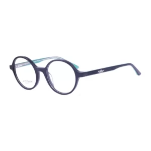 Óculos de Grau Unissex Atitude Redondo Acetato Preta modelo ATK6019MIN
