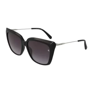 Óculos
  de Sol Feminino Calvin Klein Quadrado Acetato Preto