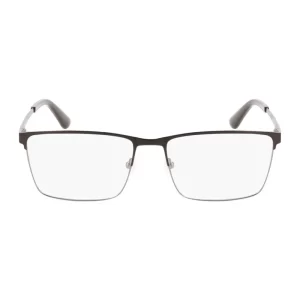 Óculos
  de Grau Masculino Calvin Klein Retangular Metal Preto
