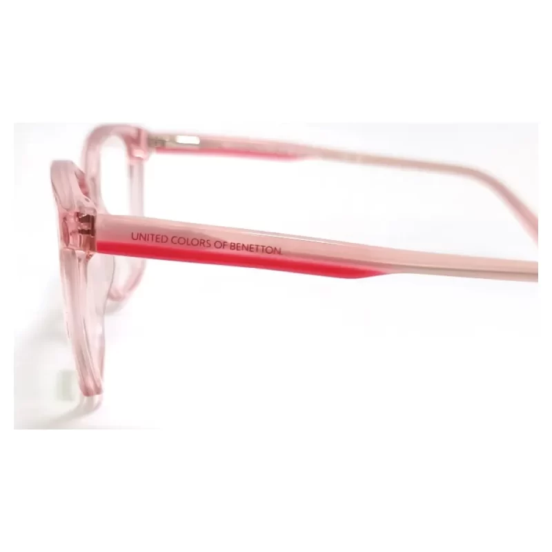 Oculos de Grau Feminino Benetton Quadrado Rosa