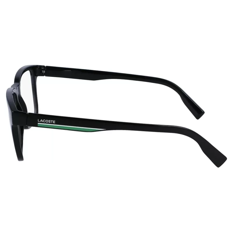 Oculos de Grau Masculino Lacoste Retangular Preto