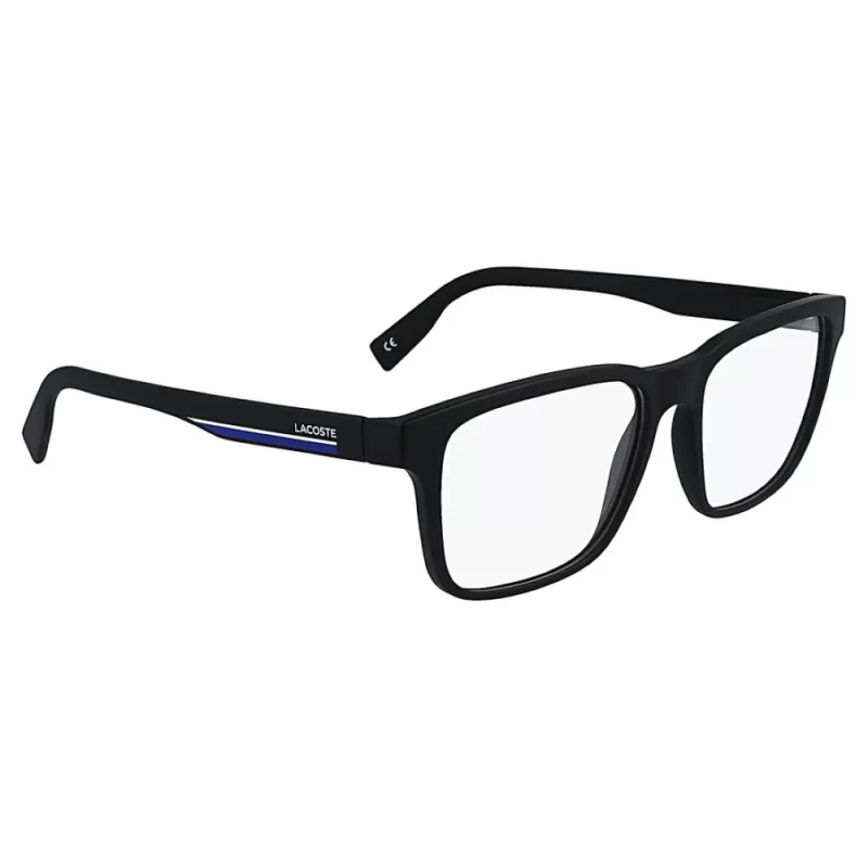 Oculos de Grau Masculino Lacoste Quadrado Preto