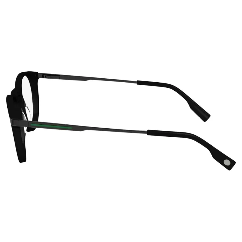 Oculos de Grau Unissex Lacoste Redondo Preto