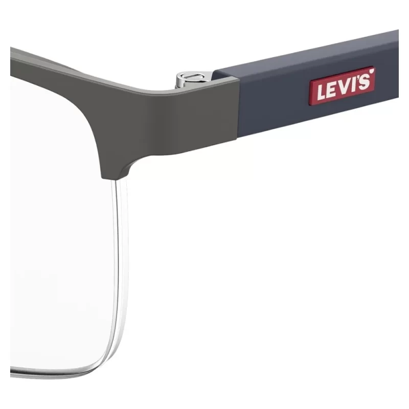 Oculos de Grau Masculino Levis Retangular Preto