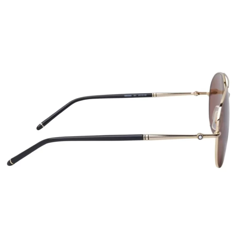 Oculos de Sol Masculino Mont Blanc Dourado