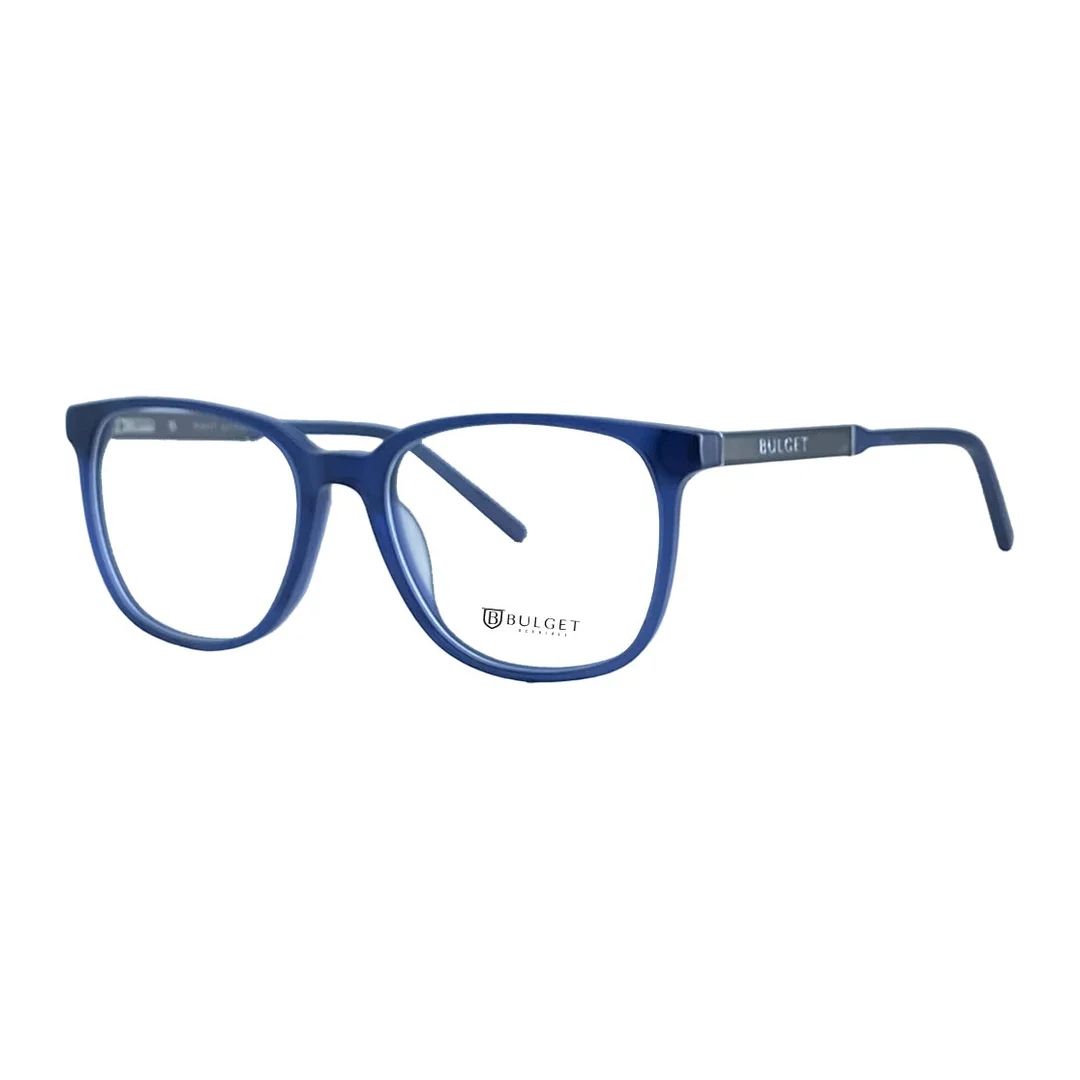 Óculos de grau Feminino Quadrado Bulget Azul Fosco