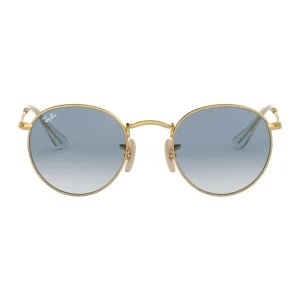 Óculos
  de sol Unissex Redondo Rayban Dourado