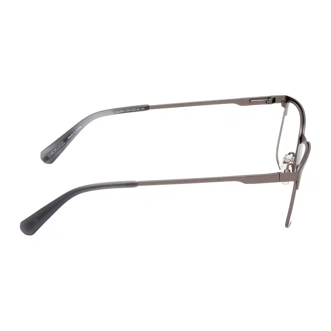 Óculos de grau Masculino Retangular Reaction Cinza