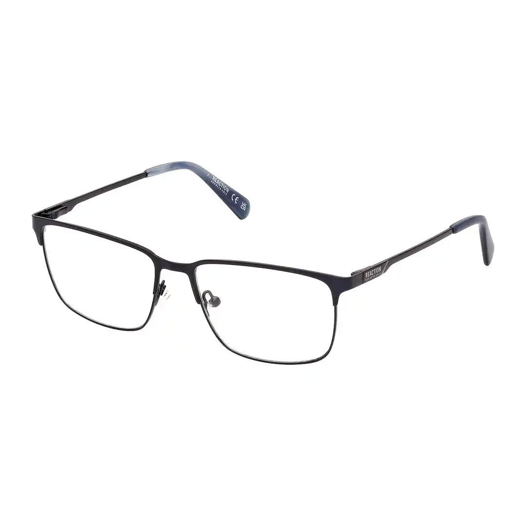 Óculos de grau Masculino Retangular Reaction Preto