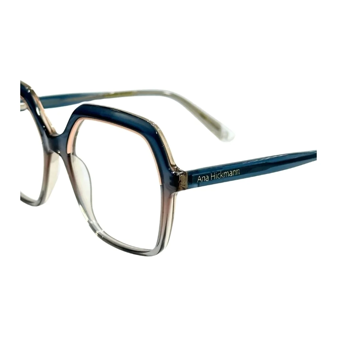 Óculos de grau Feminino Quadrado Ana Hickmann Azul