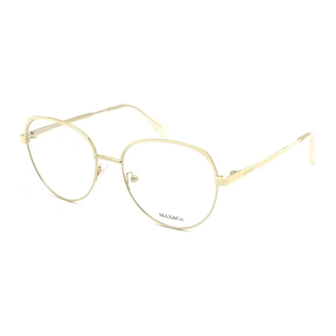 Óculos de grau Feminino Oval Max&Co Dourado